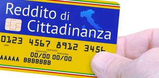 Una scheda del reddito di cittadinanza